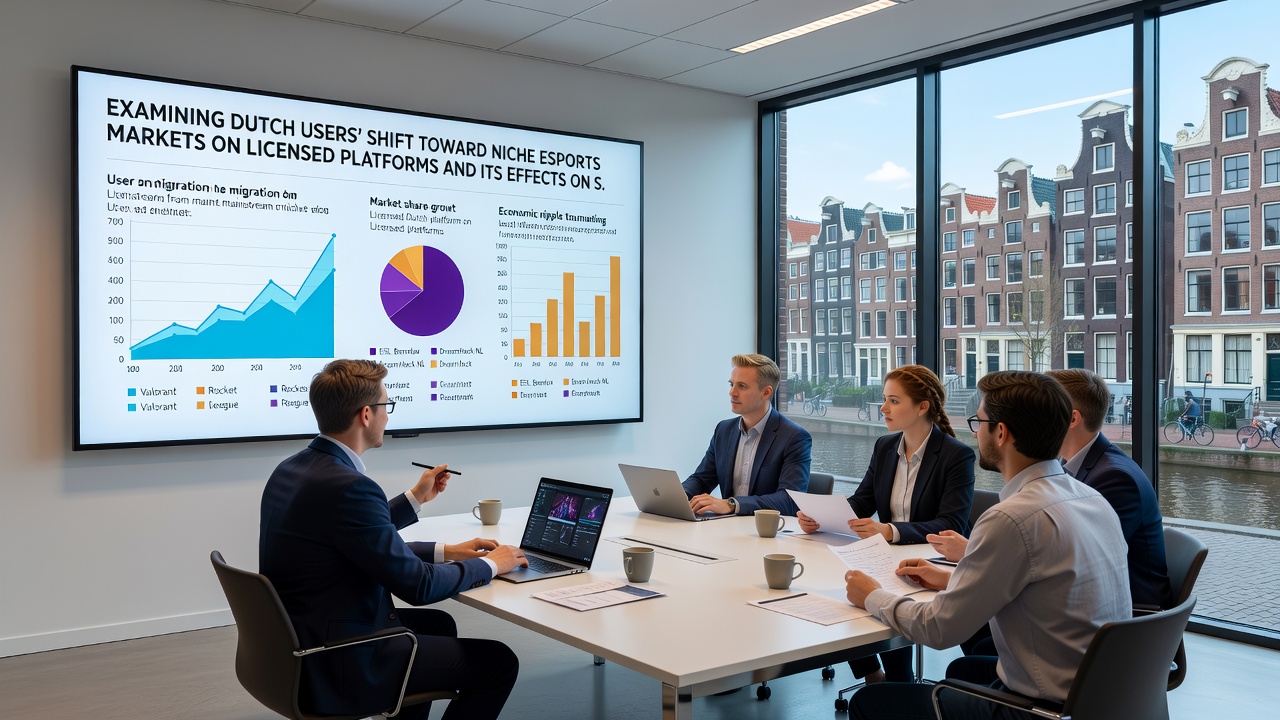 Infographic over sessie analytics en retentie in Nederlandse esports markten